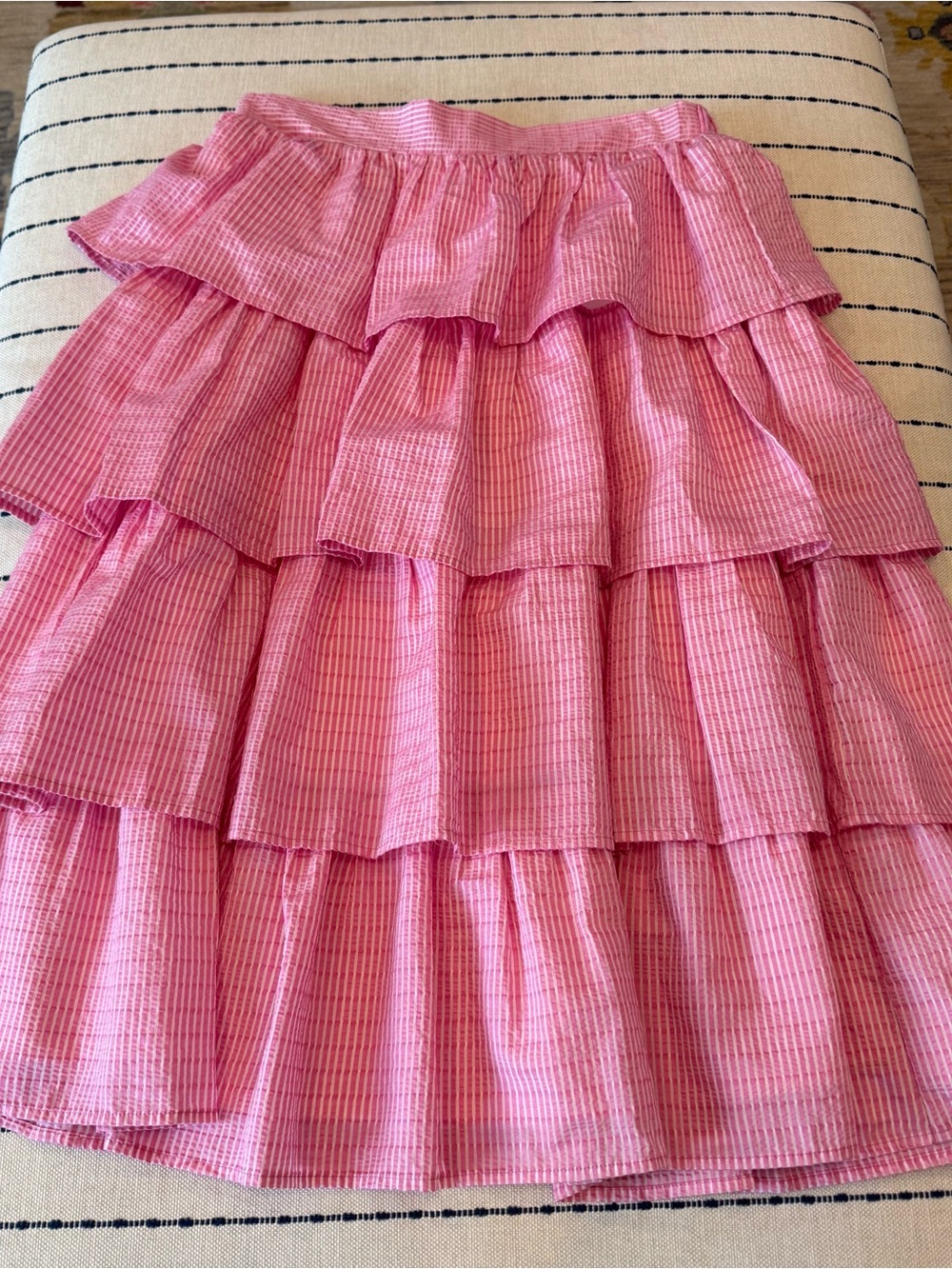 TCEC Pink Tiered Ruffle Skirt